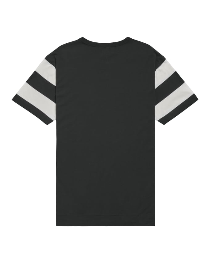 Breaker Striped Sleeve Logo Tee