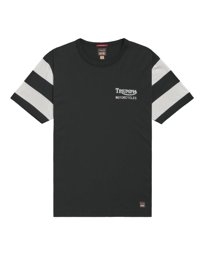 Speedway Striped Sleeve Tee