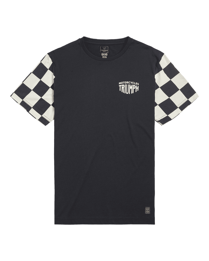 Preston T-Shirt Mit Kariertem Flaggenmuster An Den Ärmeln