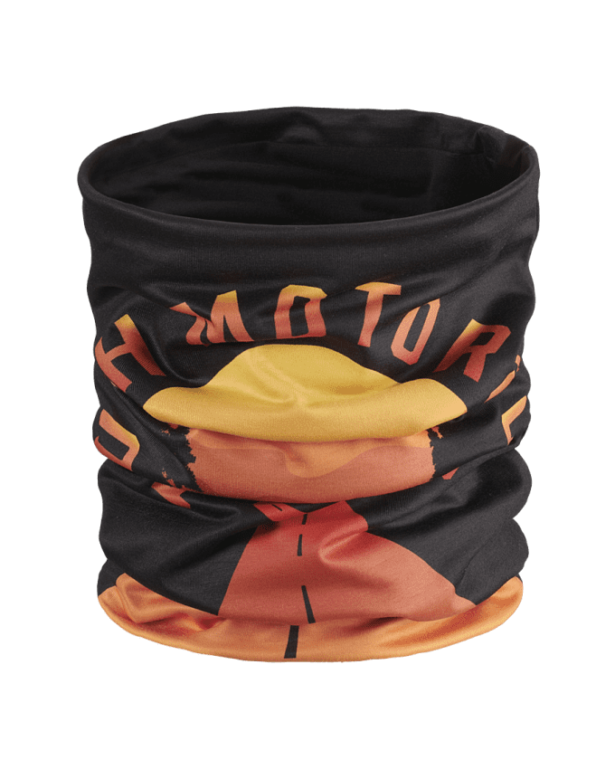 Endless Schlauchschal in Schwarz und Orange