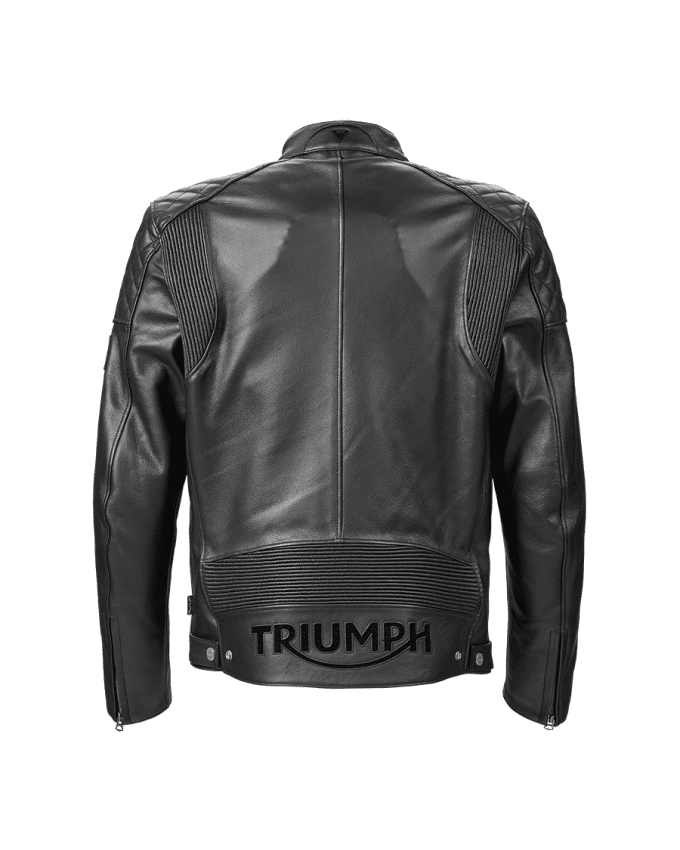 Braddan asymmetrische Lederjacke
