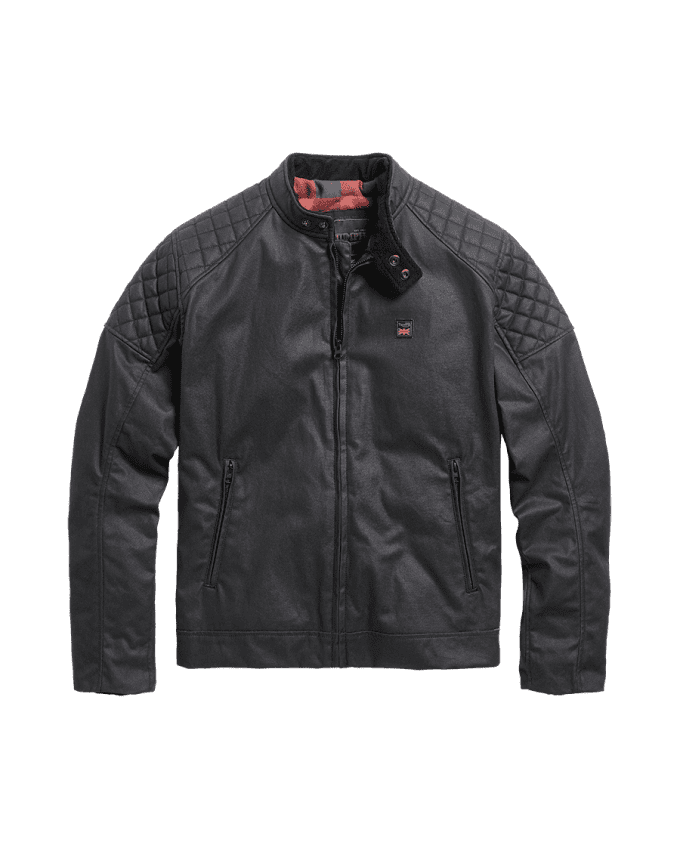 Kirk Waxed Cotton Biker Style Jacket