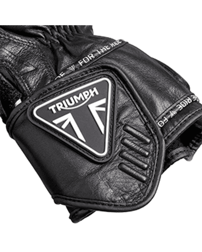 Triple Leather Motorcycle Gloves