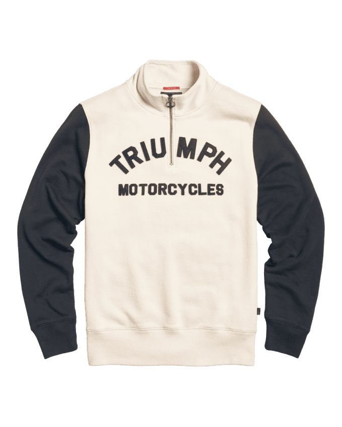 Ribble Quarter Zip Sweatshirt mit Logo