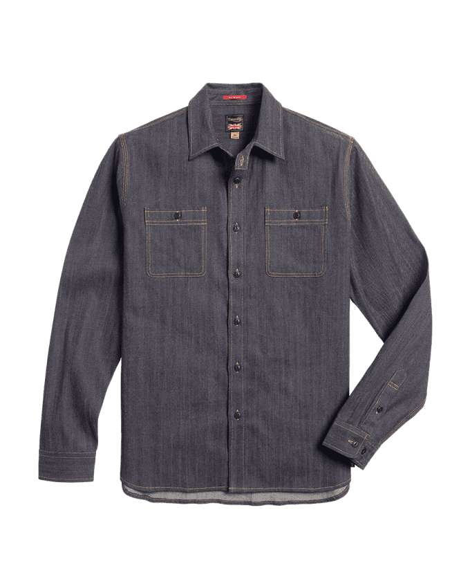 Hapton Shirt aus schwerem Denimstoff