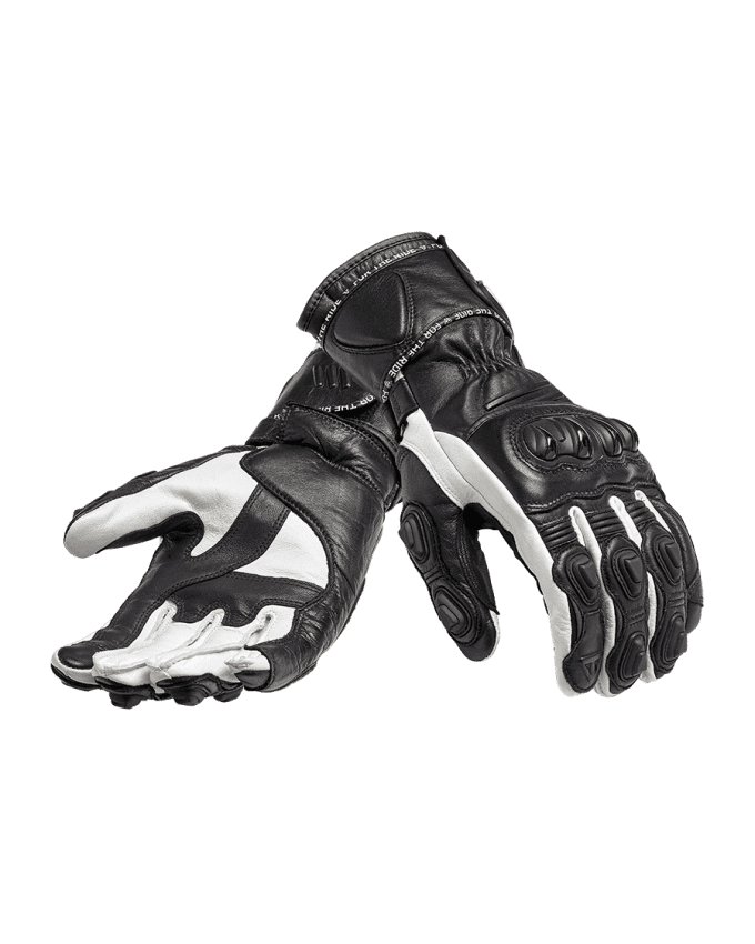 Triple Leather Motorcycle Gloves