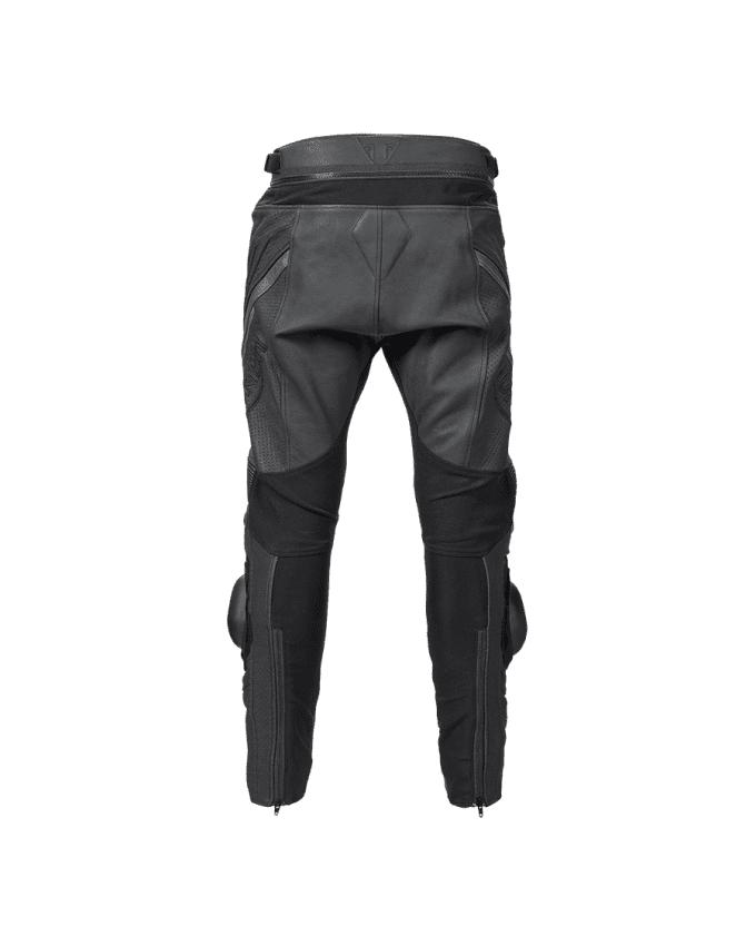 Triple Perforated Leather Unisex Riding Pants