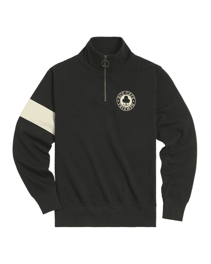 Ace Cafe Sweatshirt mit Reißverschluss am Hals