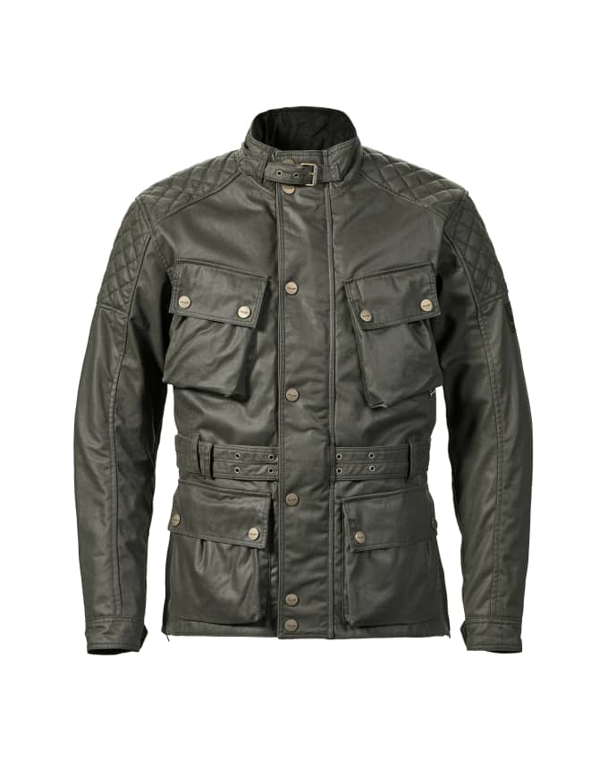 Beck Motorradjacke aus gewachster Baumwolle