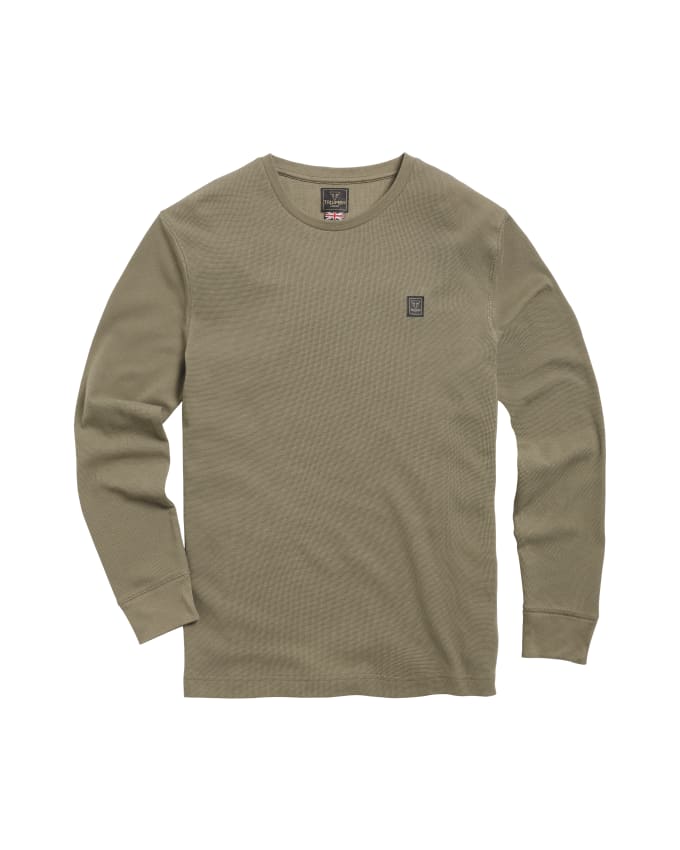 Dean Long Sleeve aus Waffelpiquéstoff