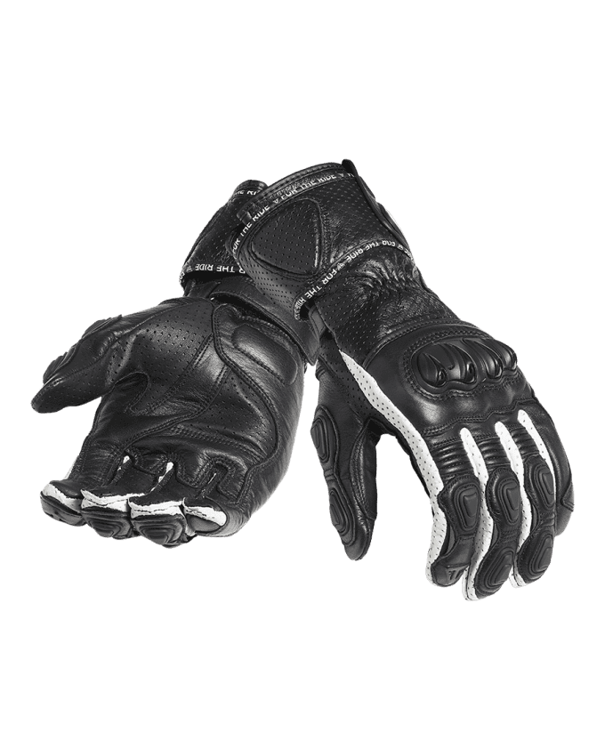 Triple Motorradhandschuhe aus Sportleder