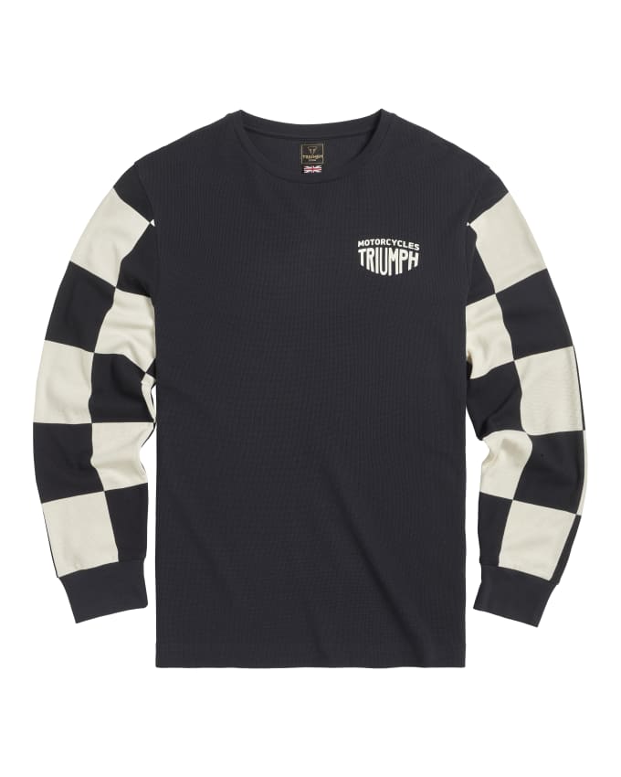 Harker Checkerboard Long Sleeve Waffle Tee