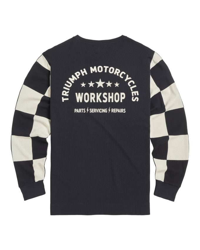 Harker Checkerboard Long Sleeve Waffle Tee