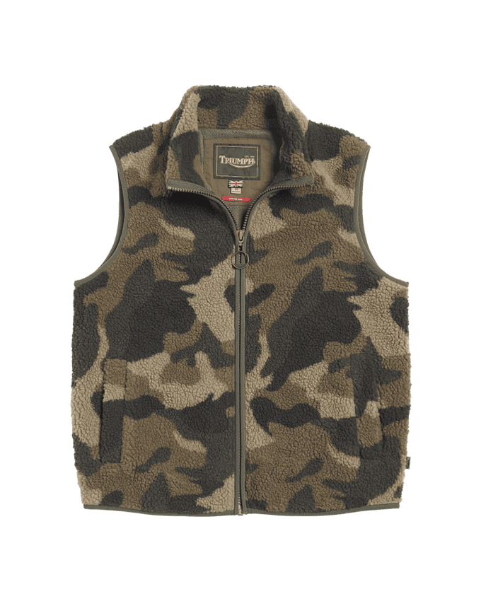 Ridge Camo Fleece Gilet