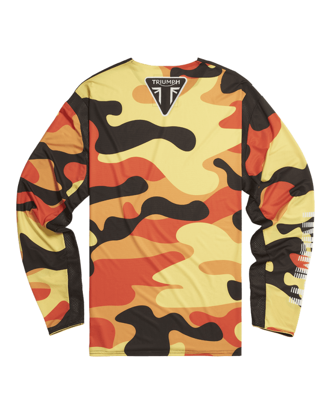 Lava Camo Jersey in Gelb, Orange und Schwarz