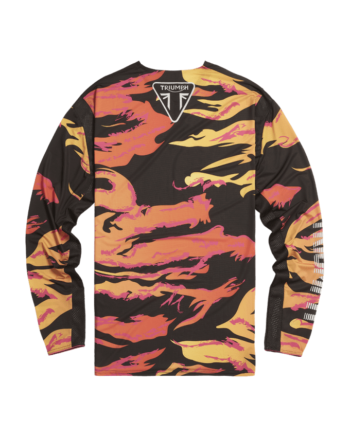 Tiger Stripe Jersey in Pink, Orange und Schwarz