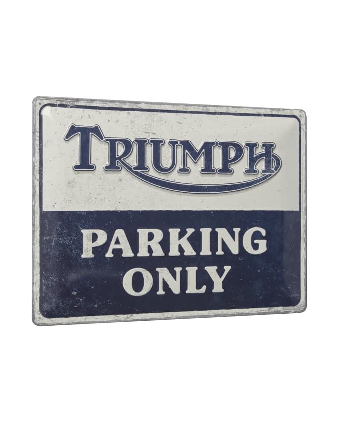 Triumph Parking Tin Sign