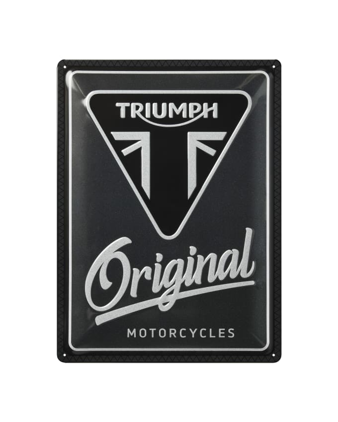 Plaque en fer blanc Triumph Original