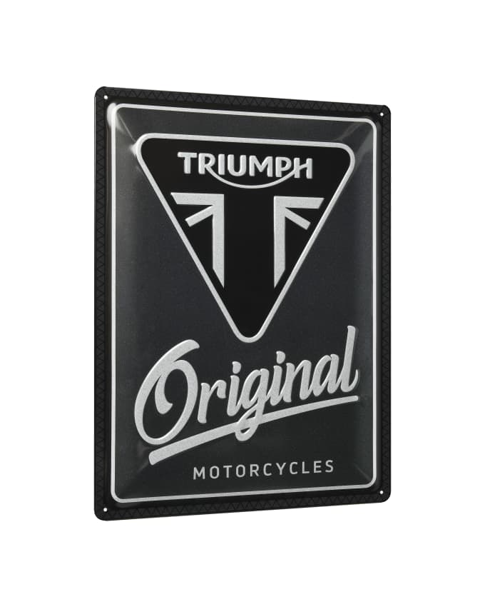 Plaque en fer blanc Triumph Original