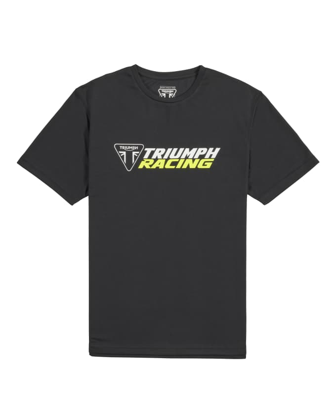 Rapid Dry Crew Neck Triumph Racing Logo-T-Shirt