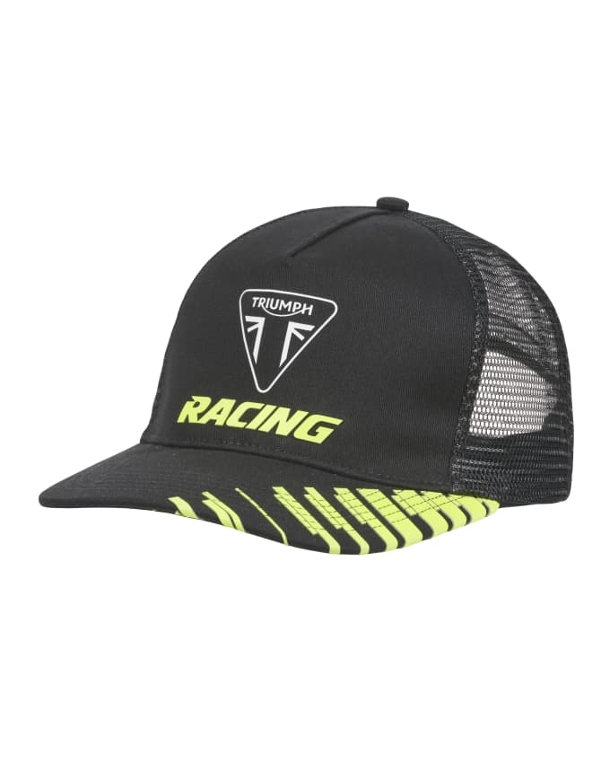 Triumph Racing Flat Peak Trucker Cap