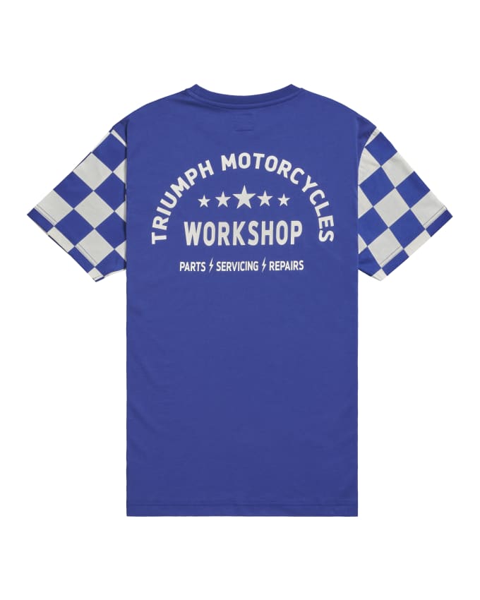 Preston T-Shirt Mit Kariertem Flaggenmuster An Den Ärmeln