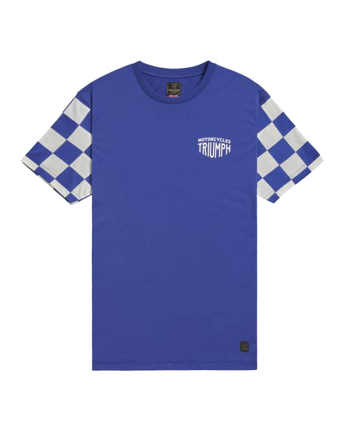 Preston T-Shirt Mit Kariertem Flaggenmuster An Den Ärmeln