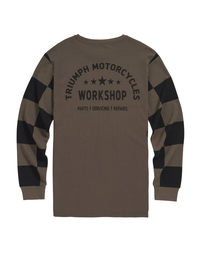 Harker Checkerboard Long Sleeve Waffle Tee