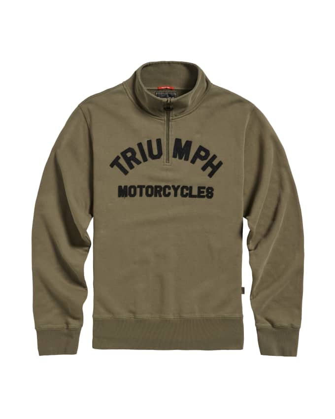 Ribble Quarter Zip Sweatshirt mit Logo