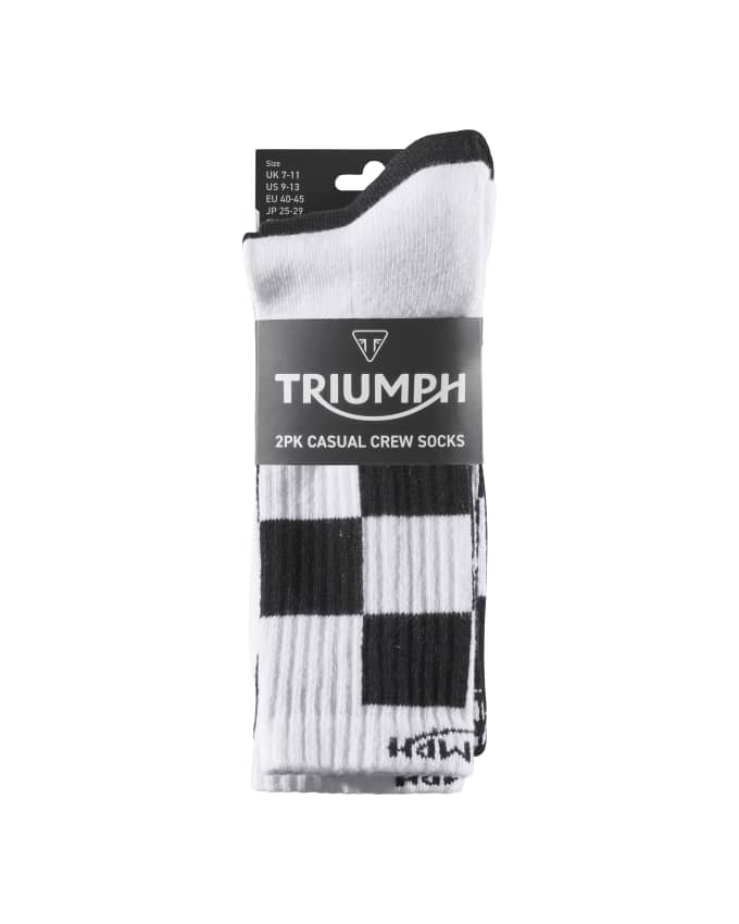 Triumph Checker Twin Pack Socks