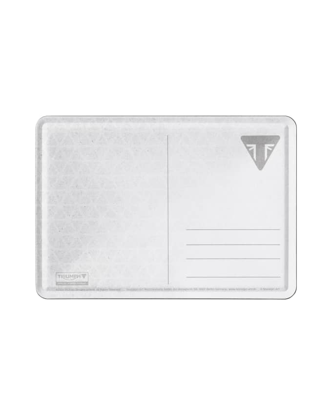 Triumph Riders Only Metal Postcard