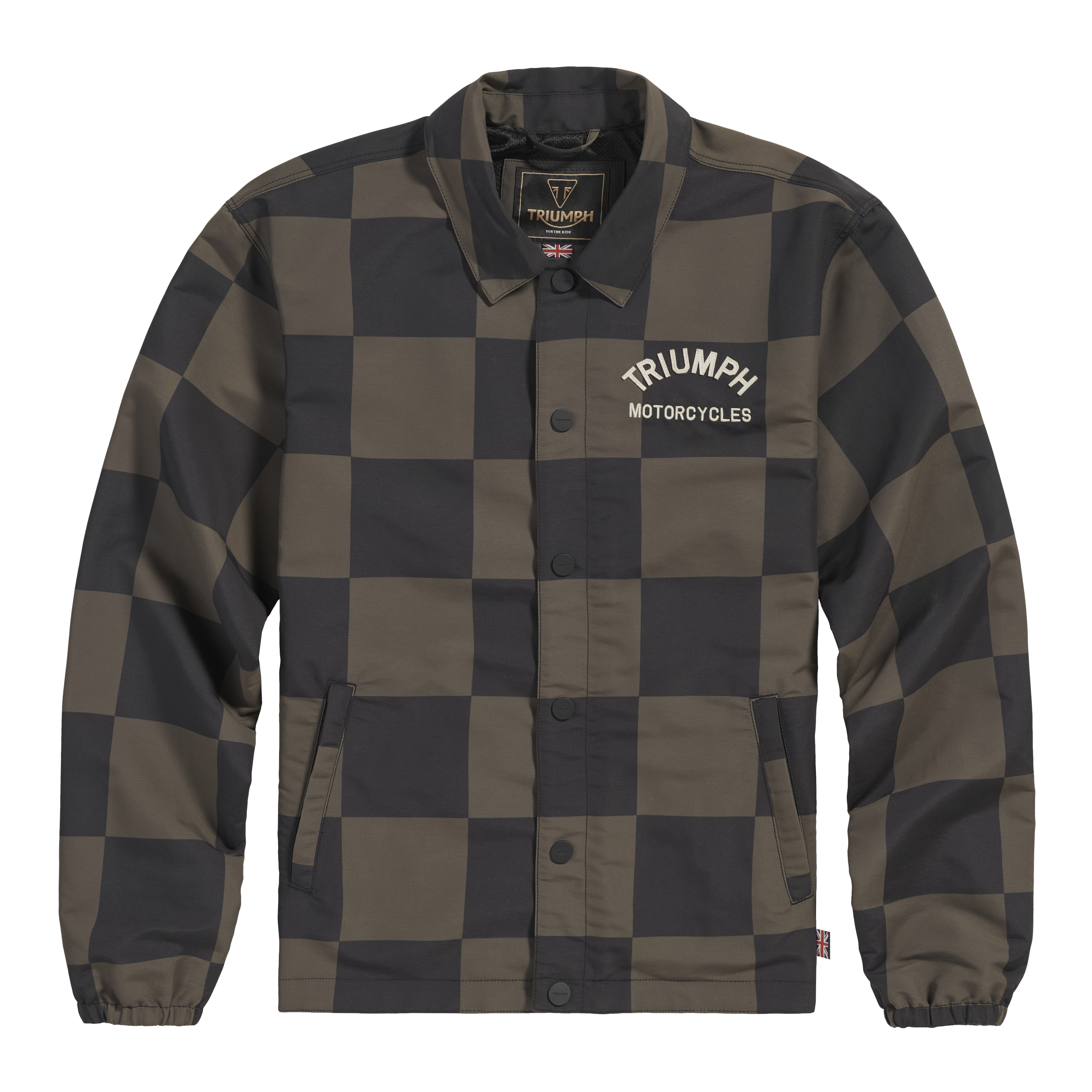 Carter Checkerboard Jacket in Iron and Black | Casual Clothing