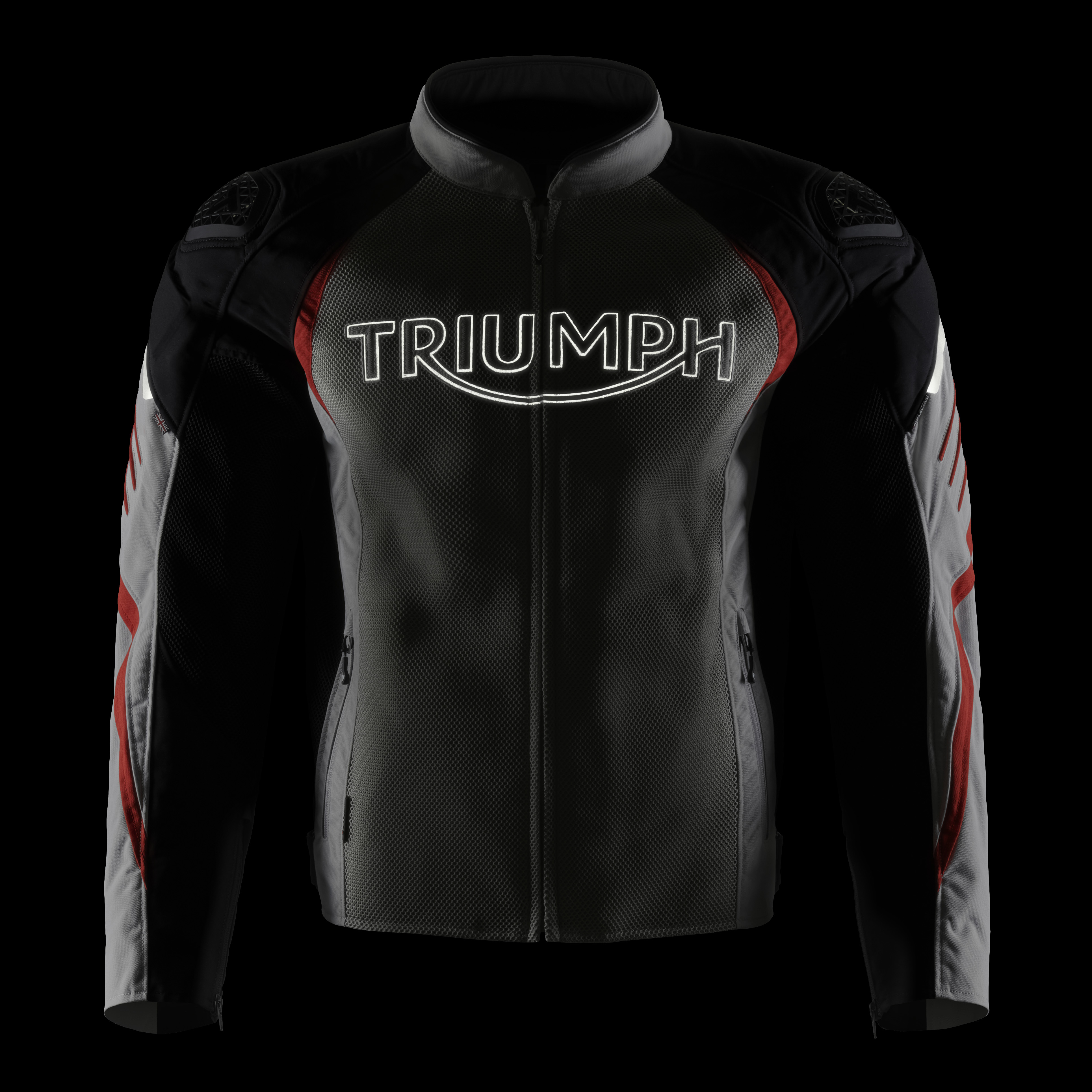 Triple Sports Mesh Jacket Roadster Black, Grey & Red Jacket