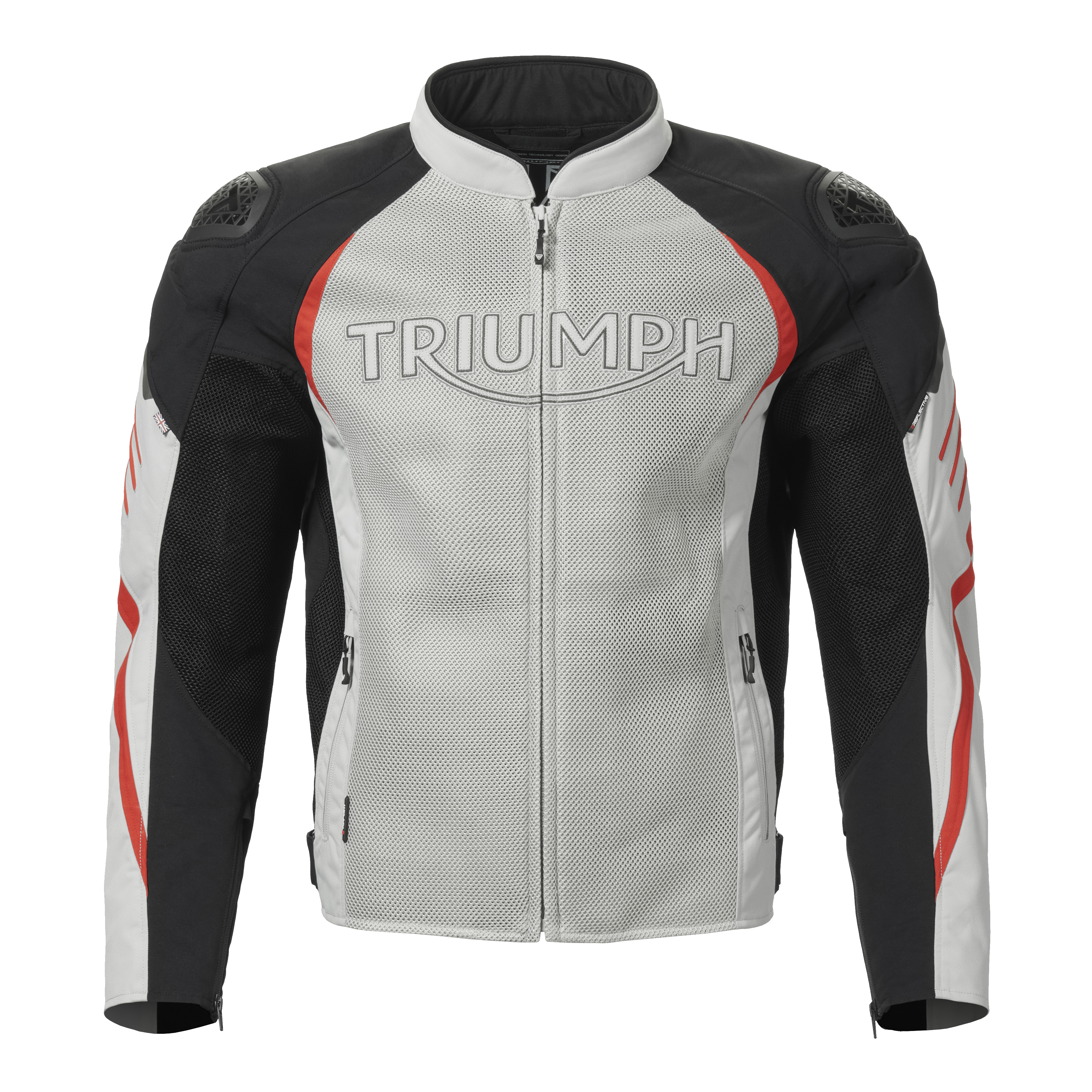 Triple Sports Mesh Jacket Roadster Black, Grey & Red Jacket