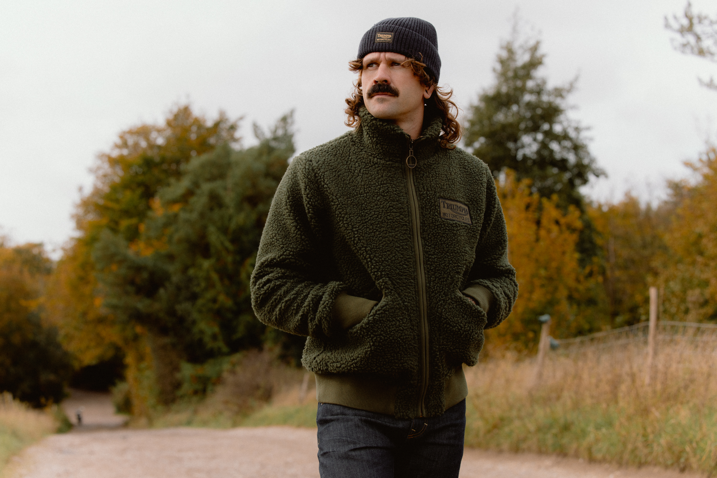 Roadhouse High-Pile Black Fleece | Triumph Heritage