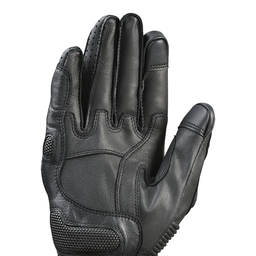 Leather Gloves in Black | Motorcycle Clothing