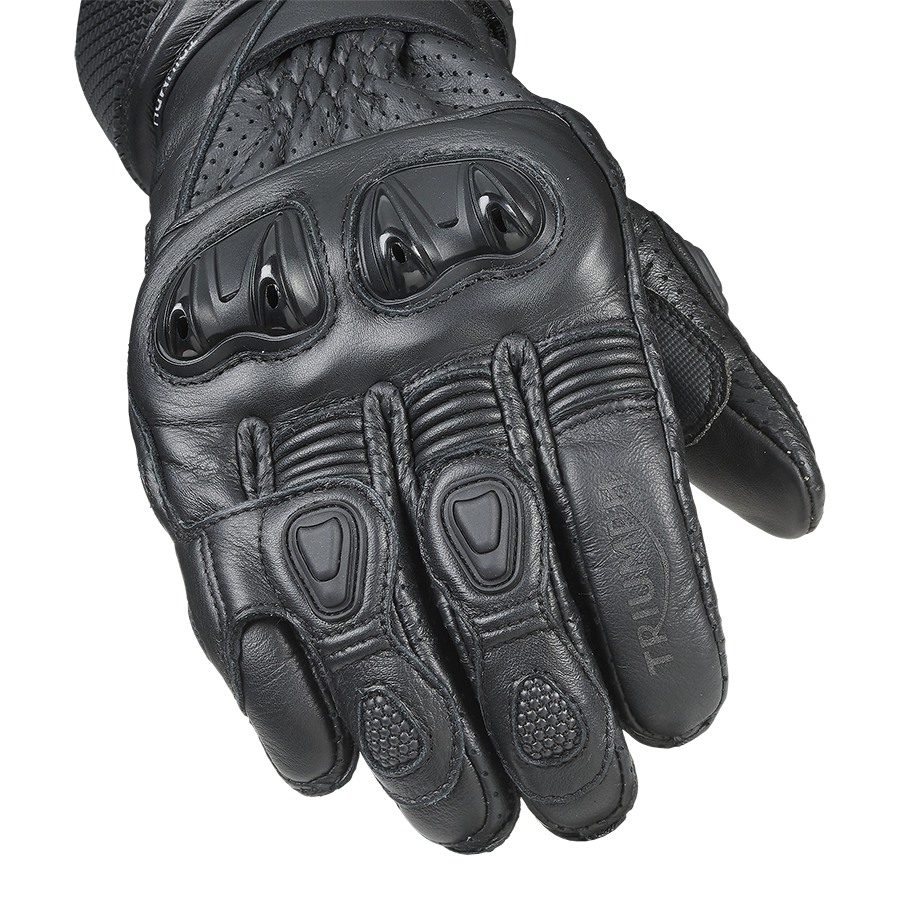 Leather Gloves in Black | Motorcycle Clothing