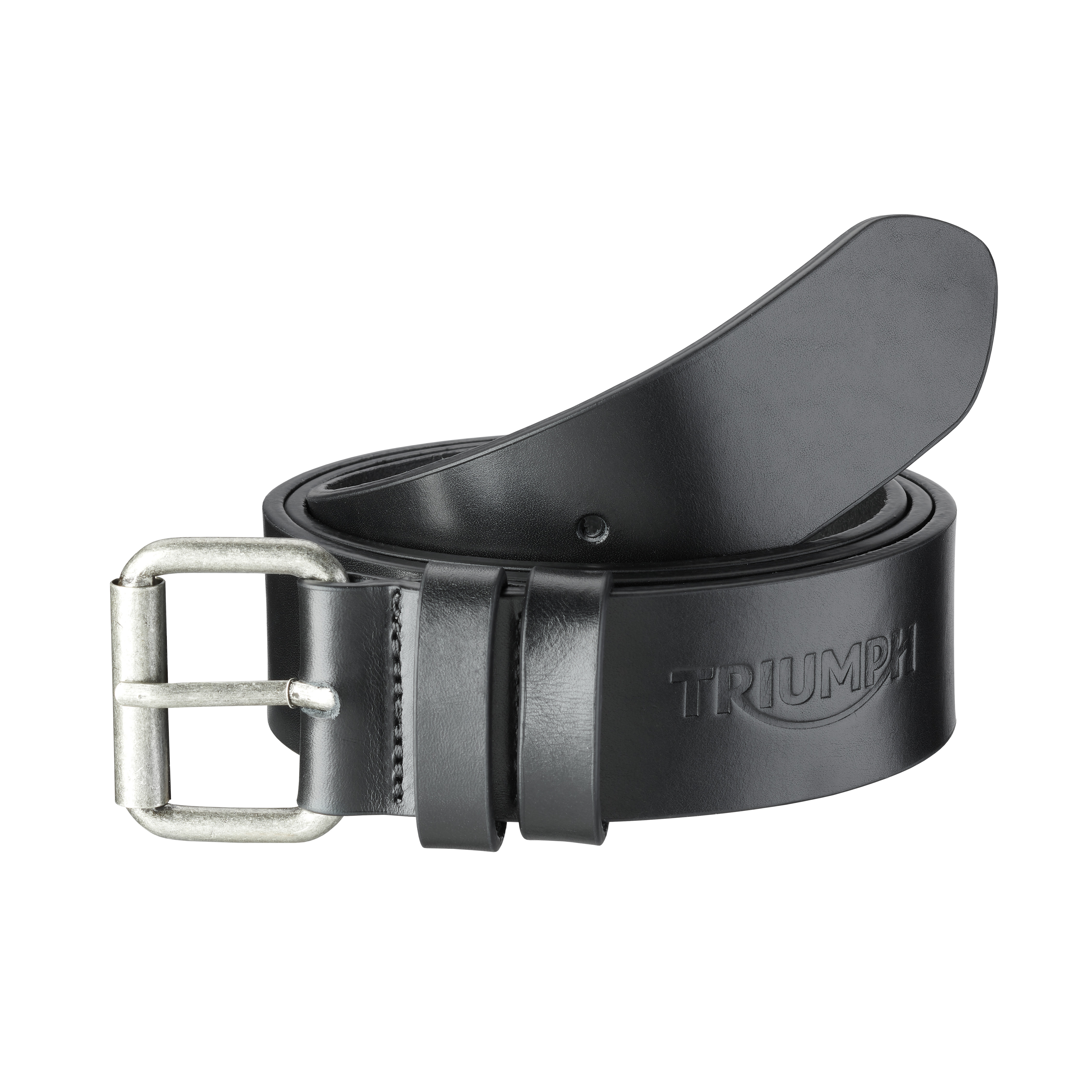 Men's Leather O-Ring Belt in Black| Leather Accessories