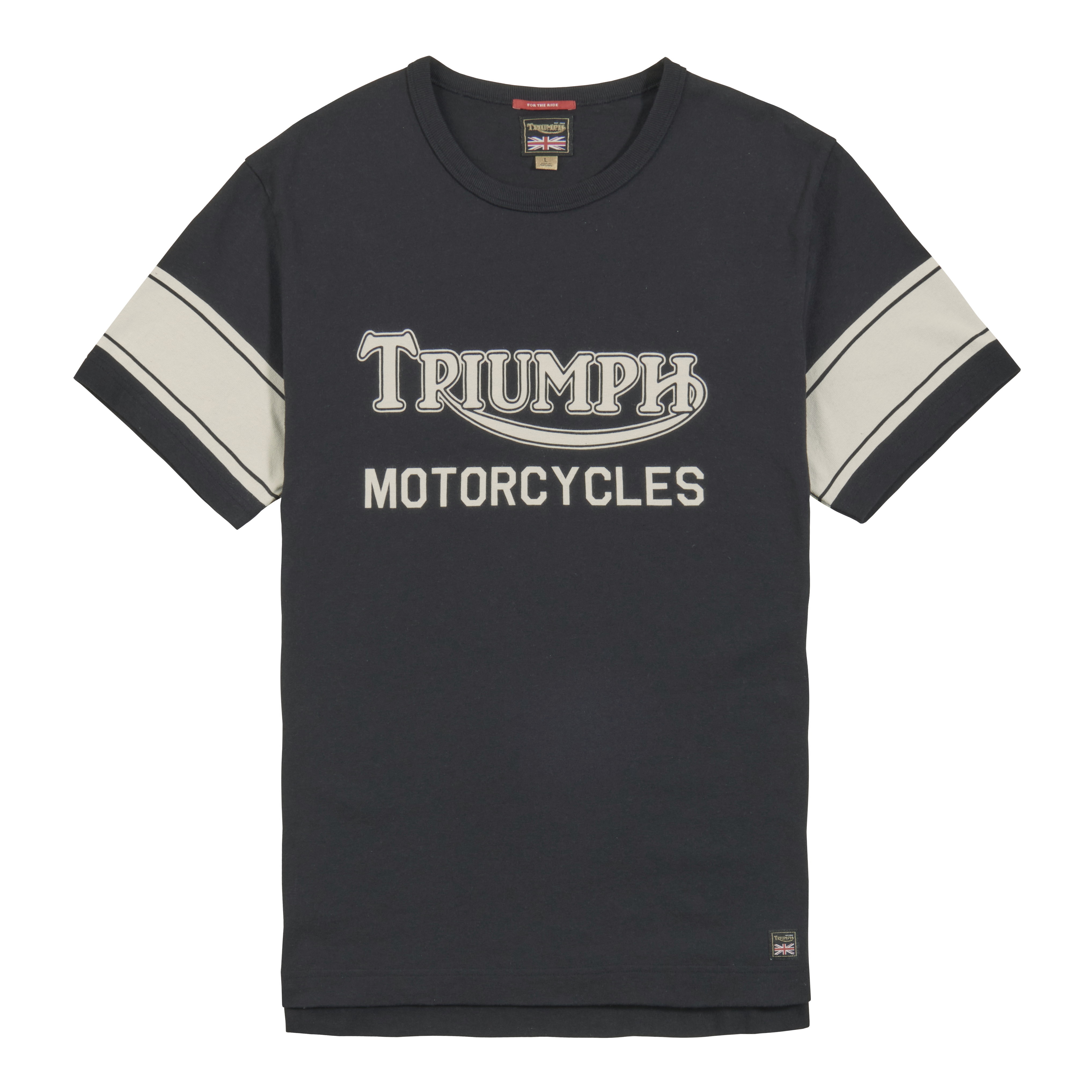 Crest Tank Heavyweight Logo Tee in Washed Indigo | Triumph Heritage