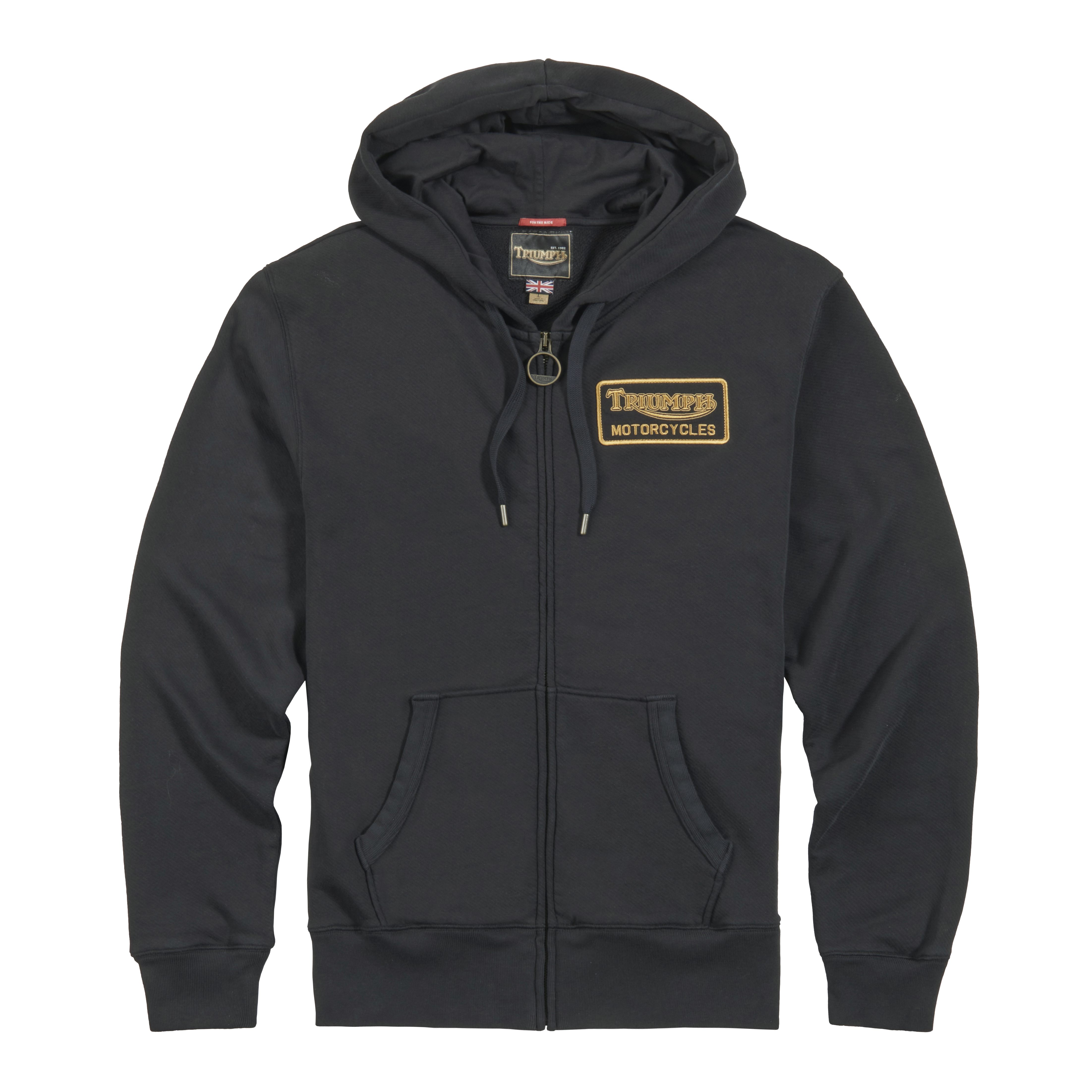 Campus Full-Zip Hoodie in Black | Triumph Heritage