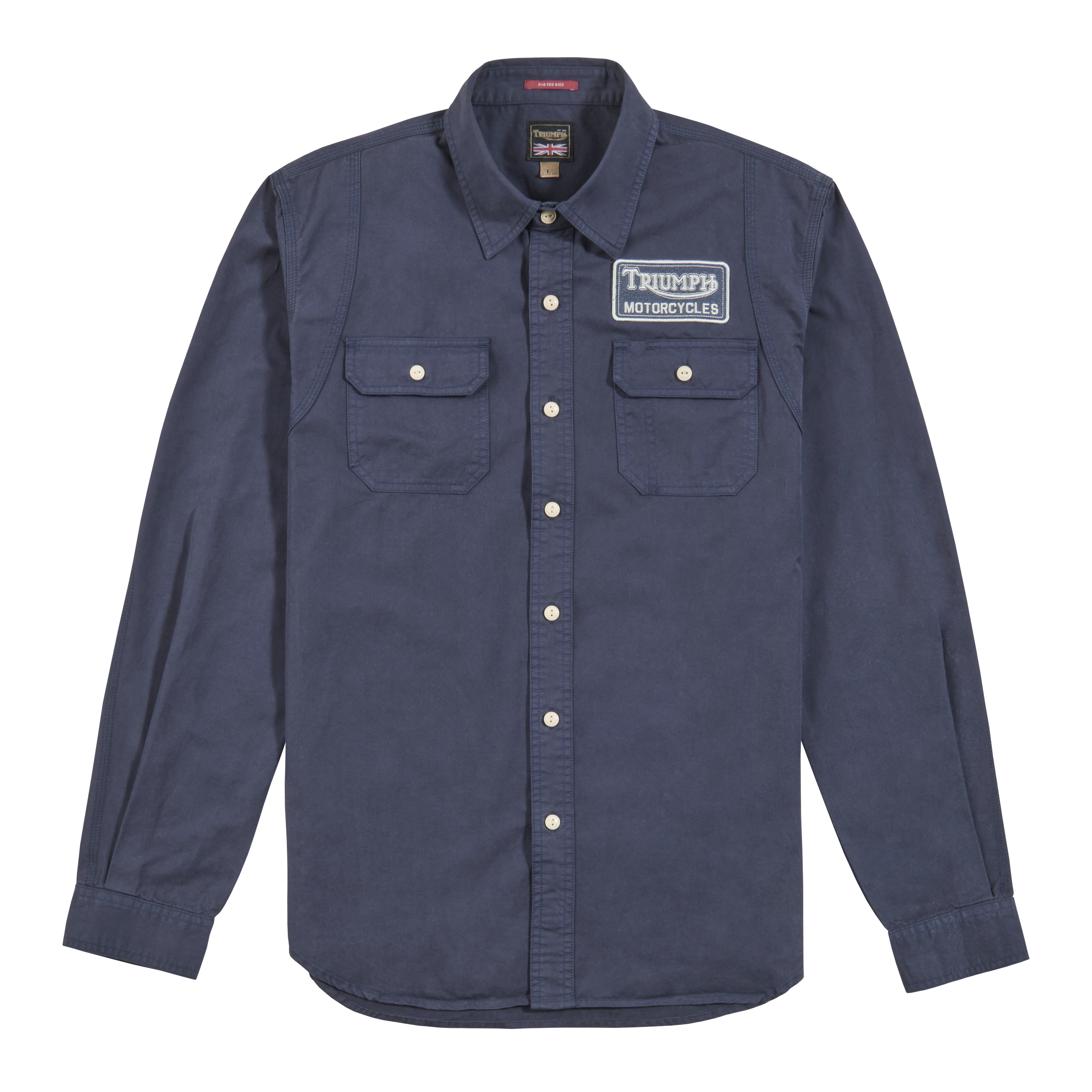 トップス CHECK INSULATED SHIRT NAVY Navy Stretch Poplin Shirt | PRADA