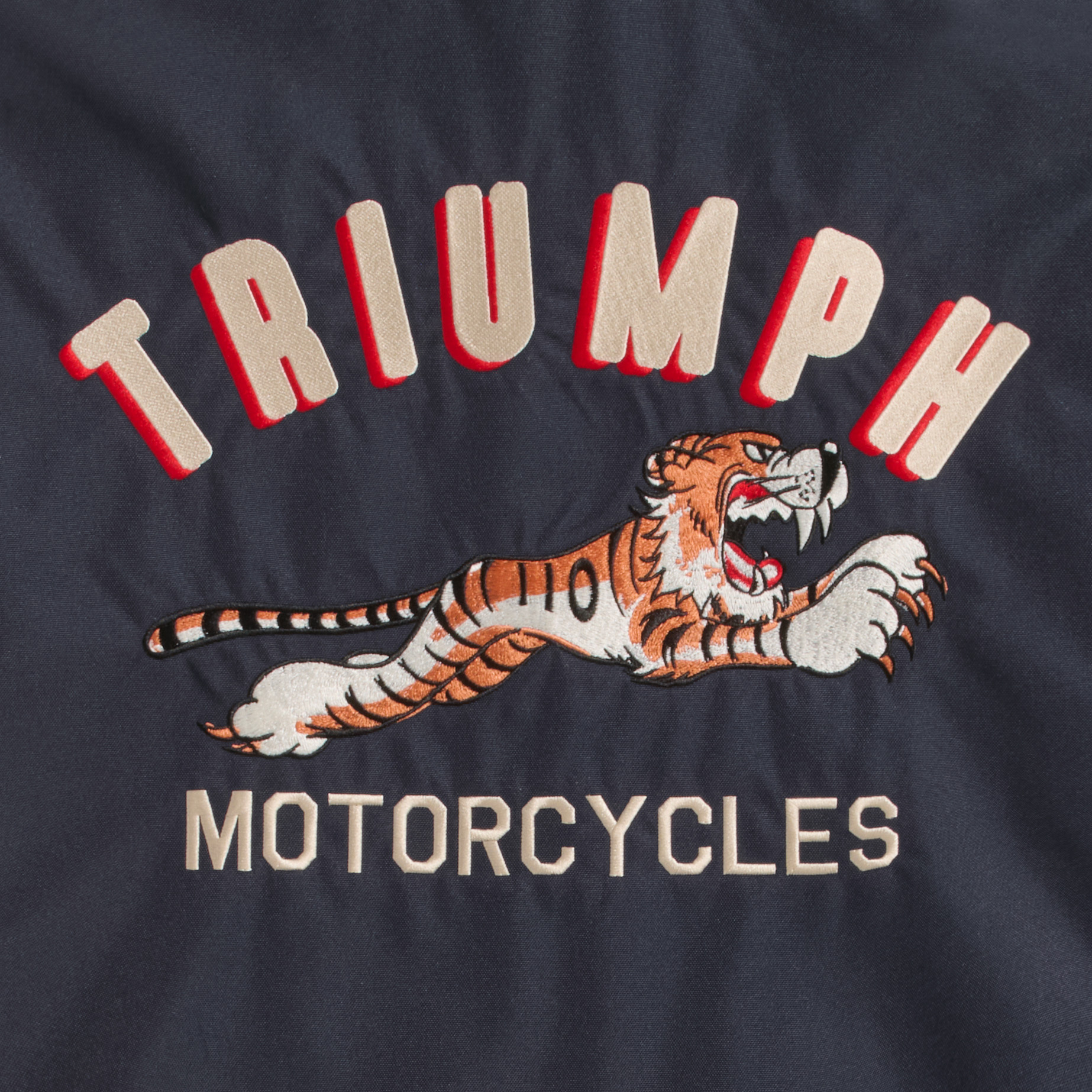 Team Coach Leaping Tiger Jacket in Indigo | Triumph Heritage