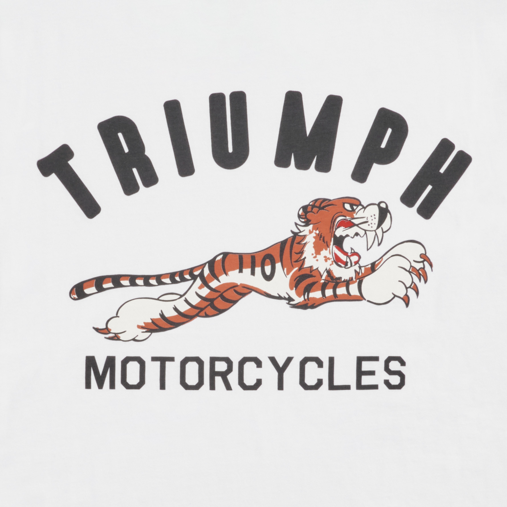 Super Sport Tiger T-shirt in White | Triumph Heritage