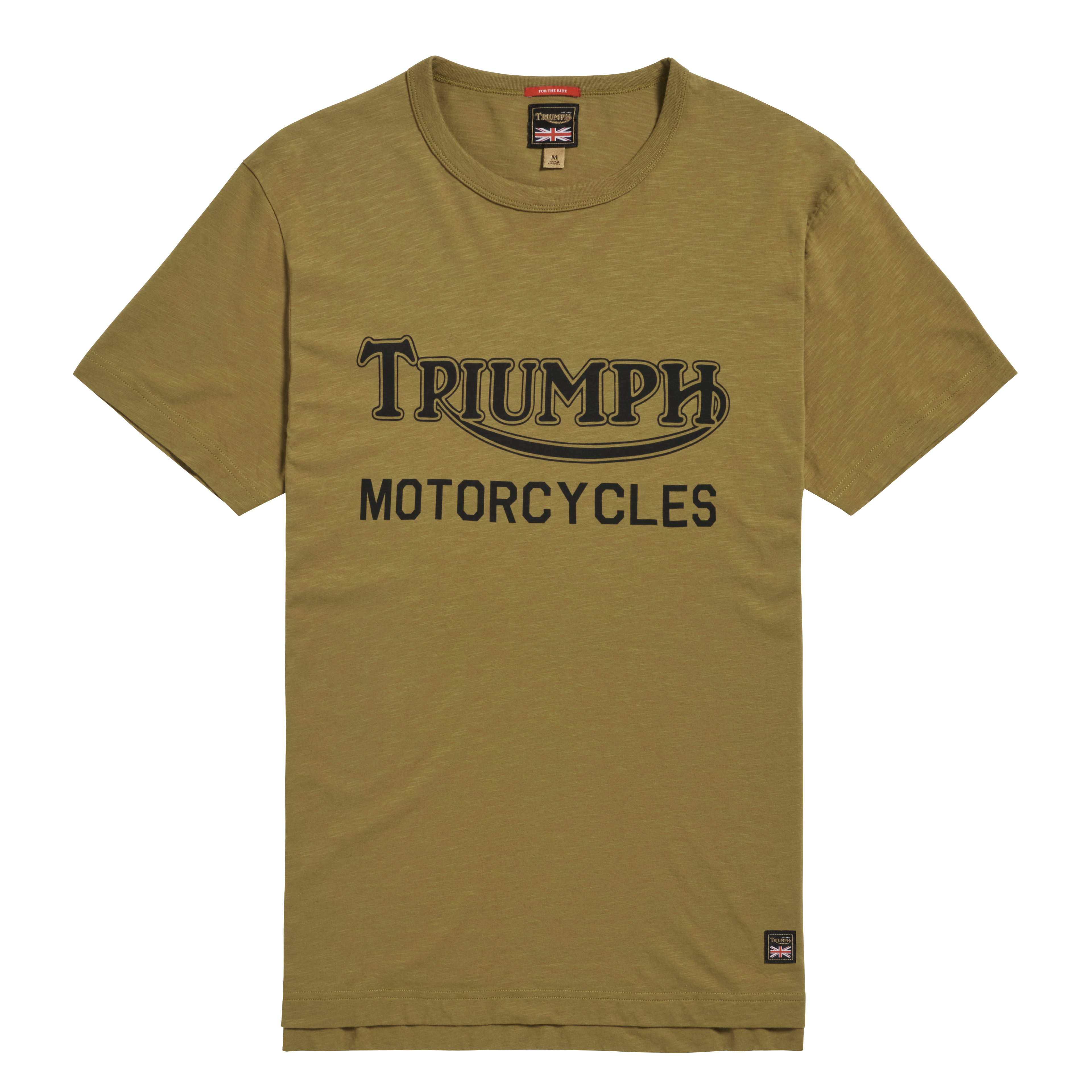 Barwell Printed Tee in Dark Olive| Triumph Heritage