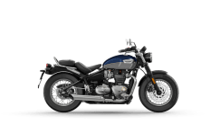 CGI of the Triumph Bonneville Speedmaster in Pacific Blue and Silver Ice