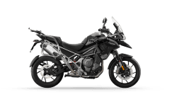 CGI of the Triumph Tiger 1200 GT Pro in Sapphire Black with Pannier rails