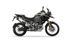 CGI of the Triumph Tiger 1200 Rally  Pro in Matt Sandstorm RHS