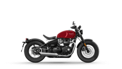 Triumph Bonneville Bobber in Red hopper
