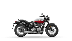 MY25 Bonneville Speedmaster in Snowdonia and cranberry red CGI