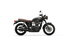 Bonneville T120 Black in Matt Silver Ice and Matt Sapphire Black right hand side view